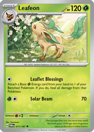 Image of Leafeon (011/167) [Scarlet & Violet: Twilight Masquerade]