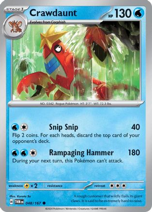 Image of Crawdaunt (048/167) [Scarlet & Violet: Twilight Masquerade]