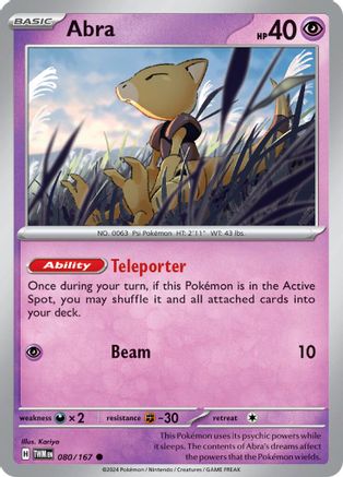 Image of Abra (080/167) [Scarlet & Violet: Twilight Masquerade]