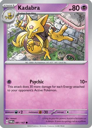 Image of Kadabra (081/167) [Scarlet & Violet: Twilight Masquerade]