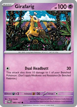 Image of Girafarig (083/167) [Scarlet & Violet: Twilight Masquerade]