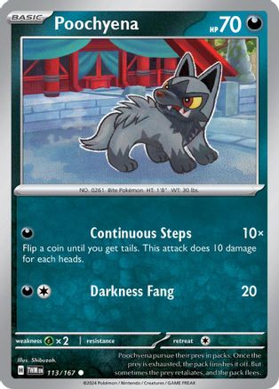 Image of Poochyena (113/167) [Scarlet & Violet: Twilight Masquerade]