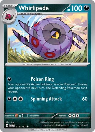 Image of Whirlipede (116/167) [Scarlet & Violet: Twilight Masquerade]
