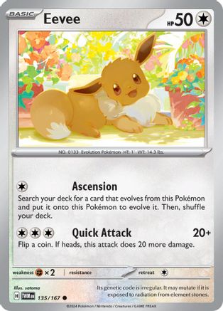 Image of Eevee (135/167) [Scarlet & Violet: Twilight Masquerade]