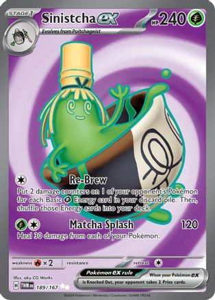 Image of Sinistcha ex (189/167) [Scarlet & Violet: Twilight Masquerade]