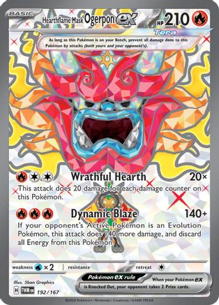 Image of Hearthflame Mask Ogerpon ex (192/167) [Scarlet & Violet: Twilight Masquerade]