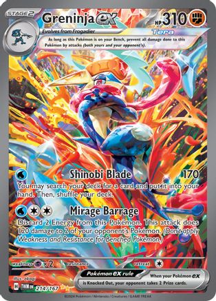 Image of Greninja ex (214/167) [Scarlet & Violet: Twilight Masquerade]