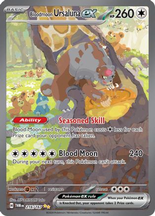 Image of Bloodmoon Ursaluna ex (216/167) [Scarlet & Violet: Twilight Masquerade]