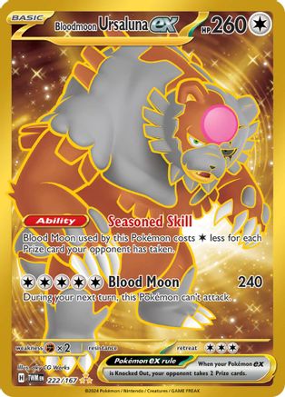 Image of Bloodmoon Ursaluna ex (222/167) [Scarlet & Violet: Twilight Masquerade]