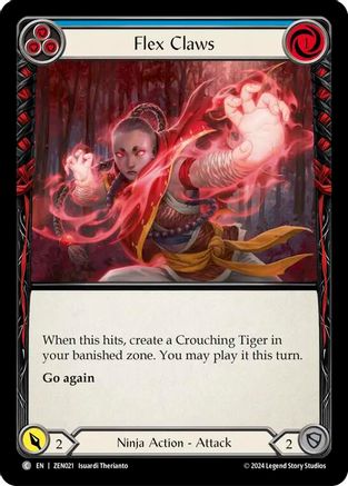 Image of Flex Claws (Blue) [ZEN021] (Part the Mistveil Zen Blitz Deck)