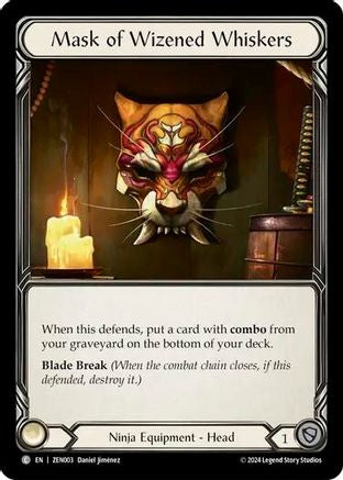 Image of Mask of Wizened Whiskers [ZEN003] (Part the Mistveil Zen Blitz Deck)