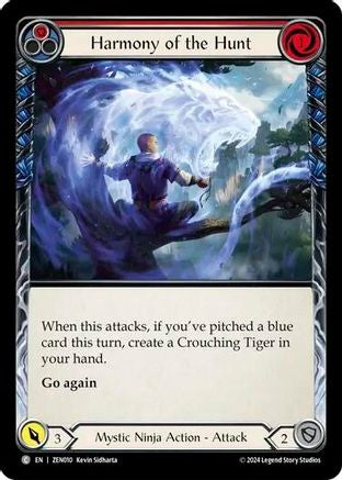Image of Harmony of the Hunt (Red) [ZEN010] (Part the Mistveil Zen Blitz Deck)