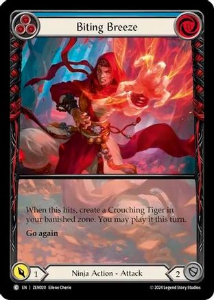 Image of Biting Breeze (Blue) [ZEN020] (Part the Mistveil Zen Blitz Deck)