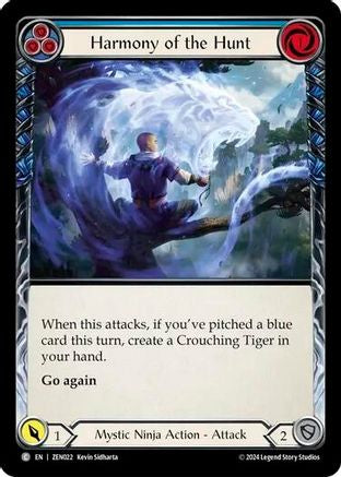 Image of Harmony of the Hunt (Blue) [ZEN022] (Part the Mistveil Zen Blitz Deck)