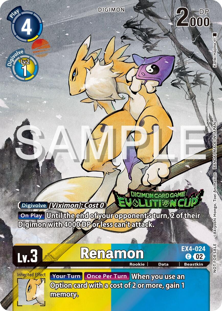 Image of Renamon [EX4-024] (2024 Evolution Cup) [Alternative Being Booster Promos]