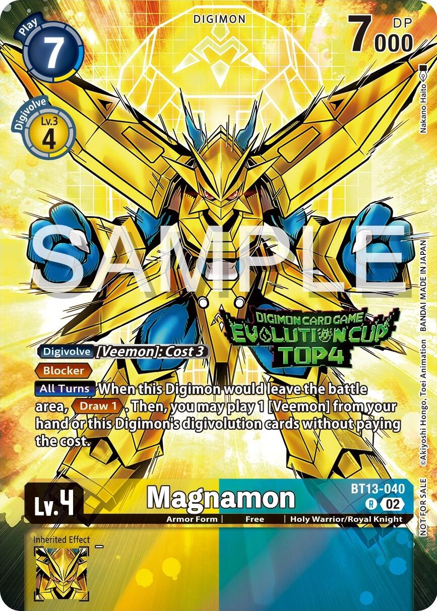 Image of Magnamon [BT13-040] (2024 Evolution Cup Top 4) [Versus Royal Knights Booster Promos]
