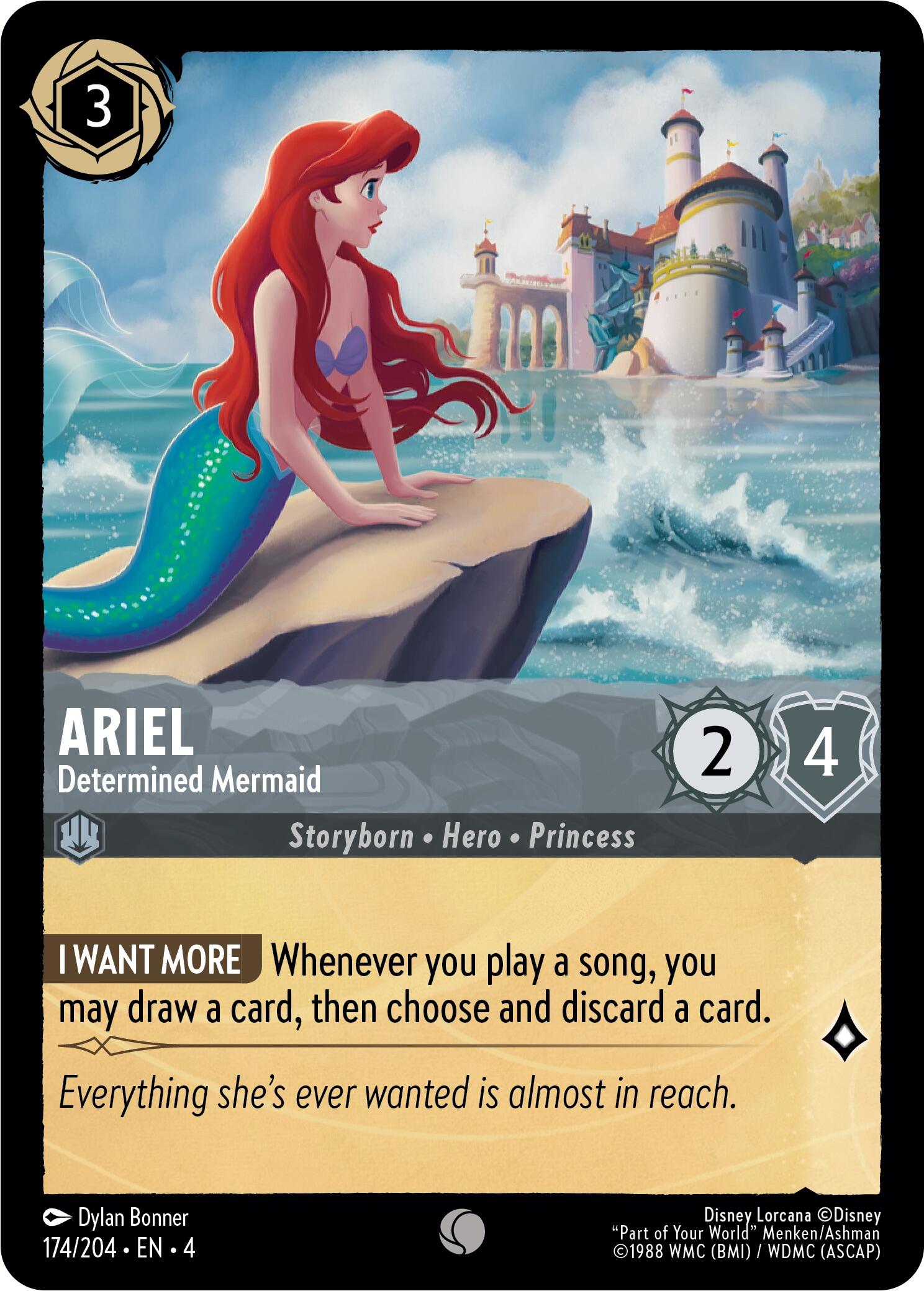 Image of Ariel - Determined Mermaid (174/204) [Ursula's Return]