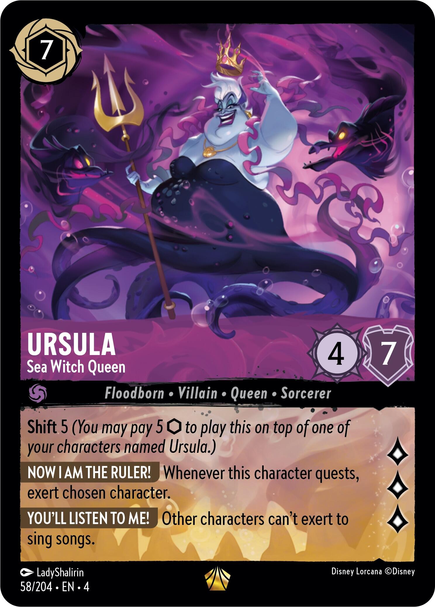 Image of Ursula - Sea Witch Queen (58/204) [Ursula's Return]