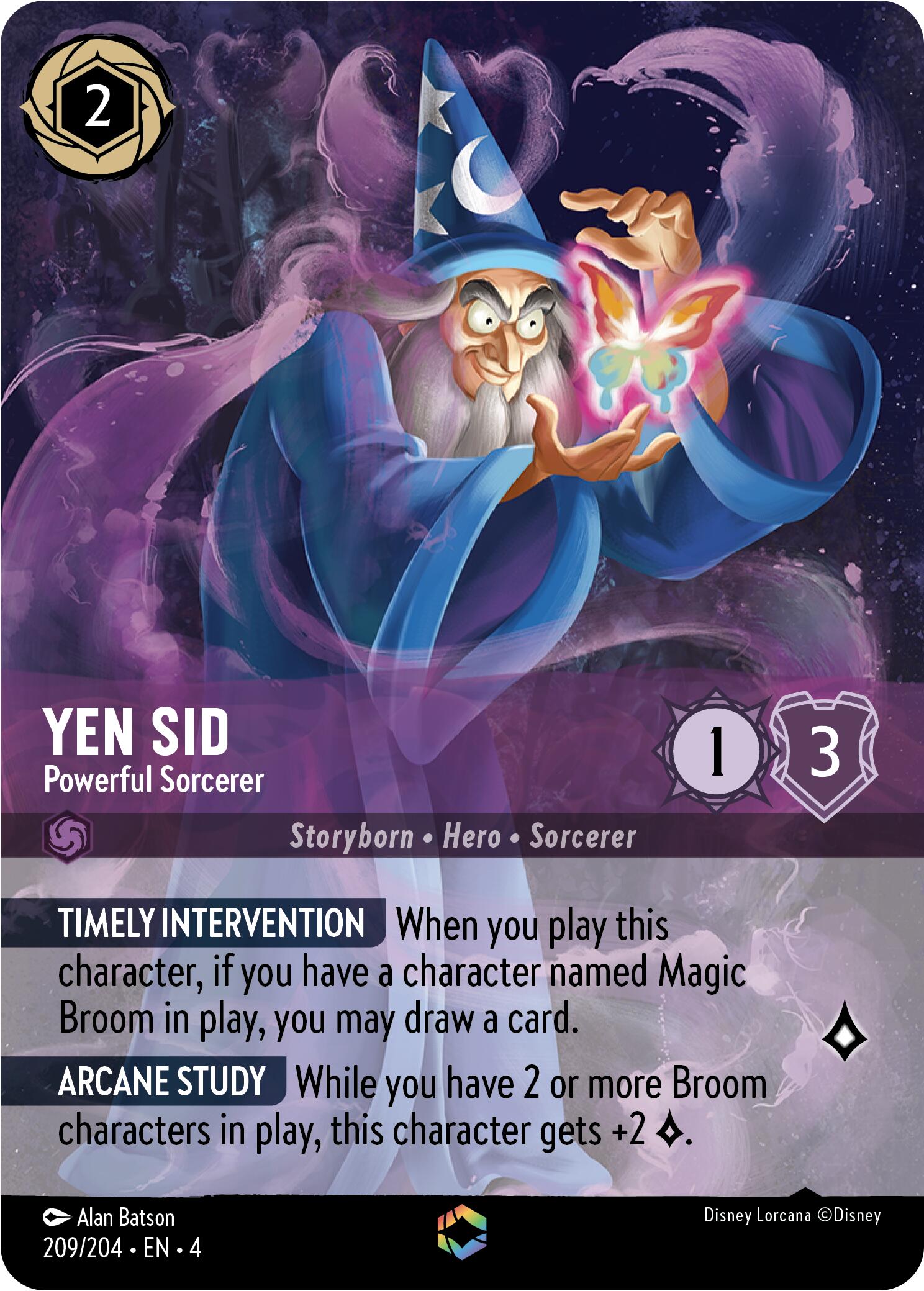 Image of Yen Sid - Powerful Sorcerer (Enchanted) (209/204) [Ursula's Return]