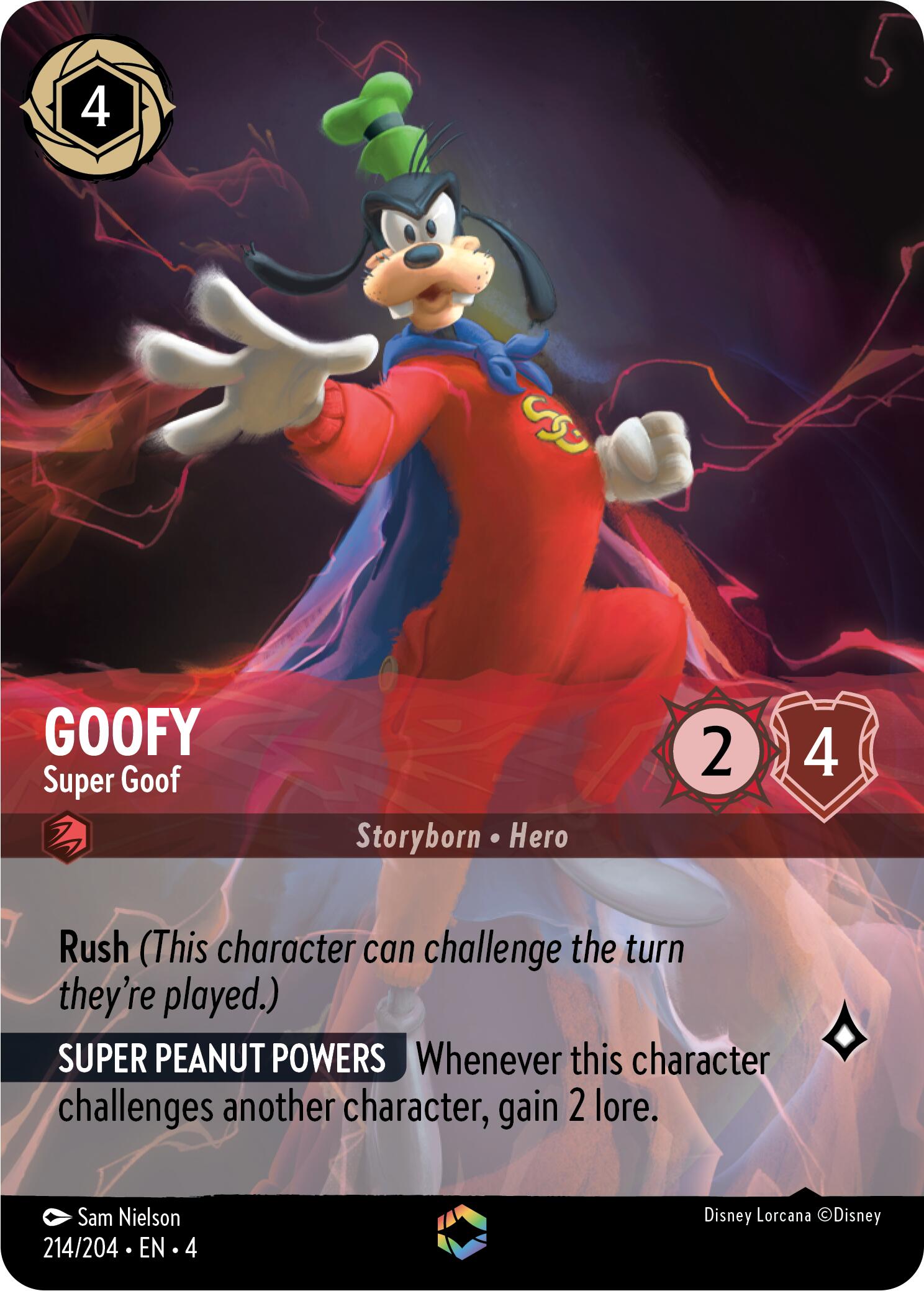Image of Goofy - Super Goof (Enchanted) (214/204) [Ursula's Return]