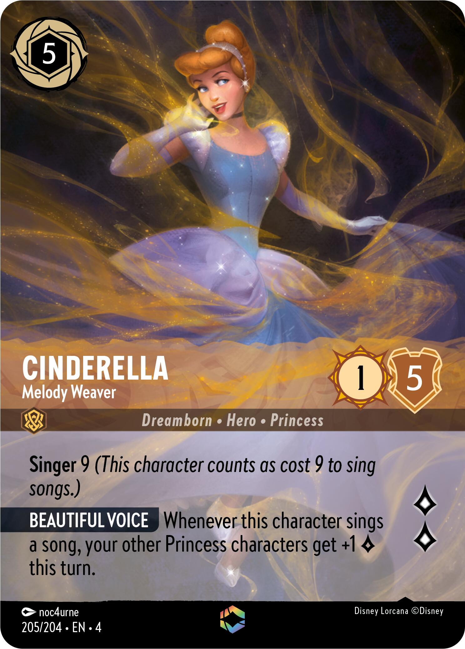 Image of Cinderella - Melody Weaver (Enchanted) (205/204) [Ursula's Return]