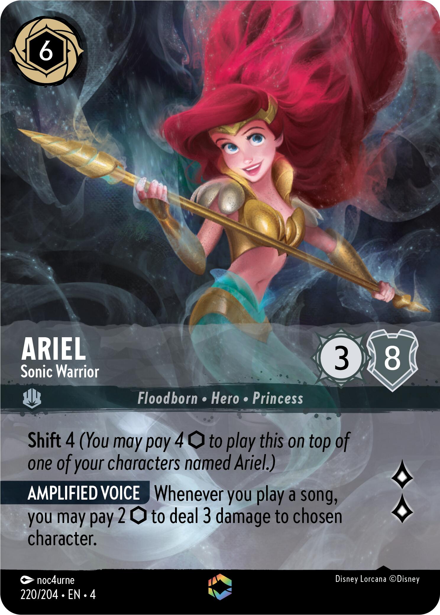 Image of Ariel - Sonic Warrior (Enchanted) (220/204) [Ursula's Return]