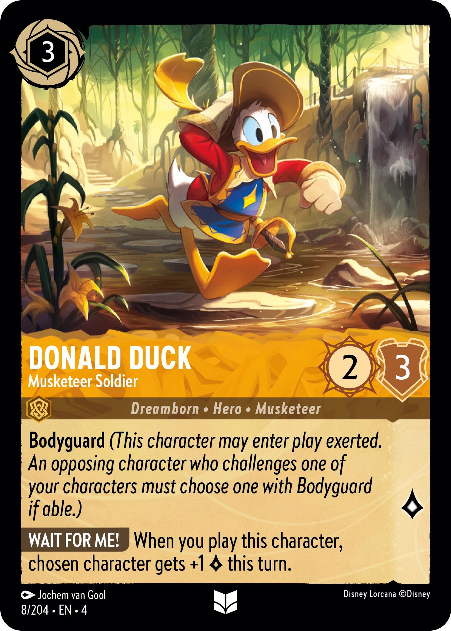 Image of Donald Duck - Musketeer Soldier (8/204) [Ursula's Return]