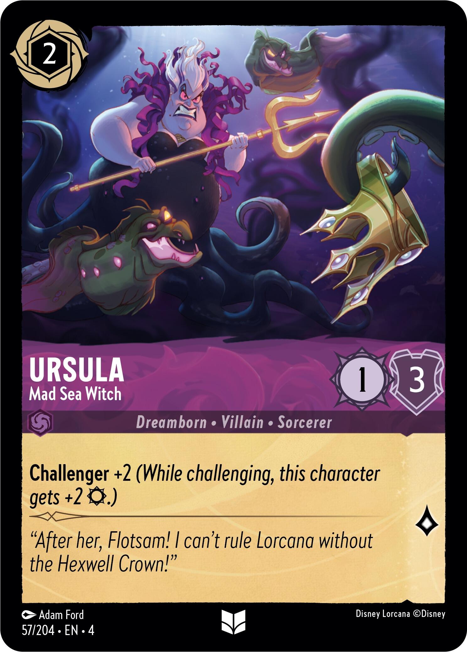 Image of Ursula - Mad Sea Witch (57/204) [Ursula's Return]