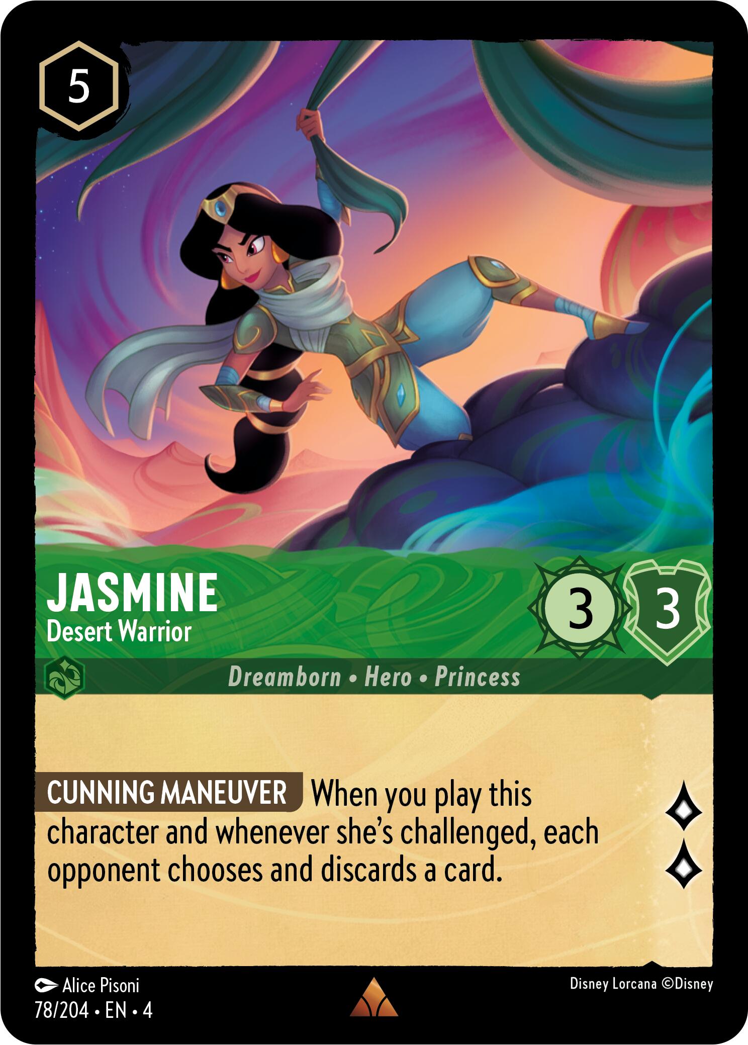 Image of Jasmine - Desert Warrior (78/204) [Ursula's Return]