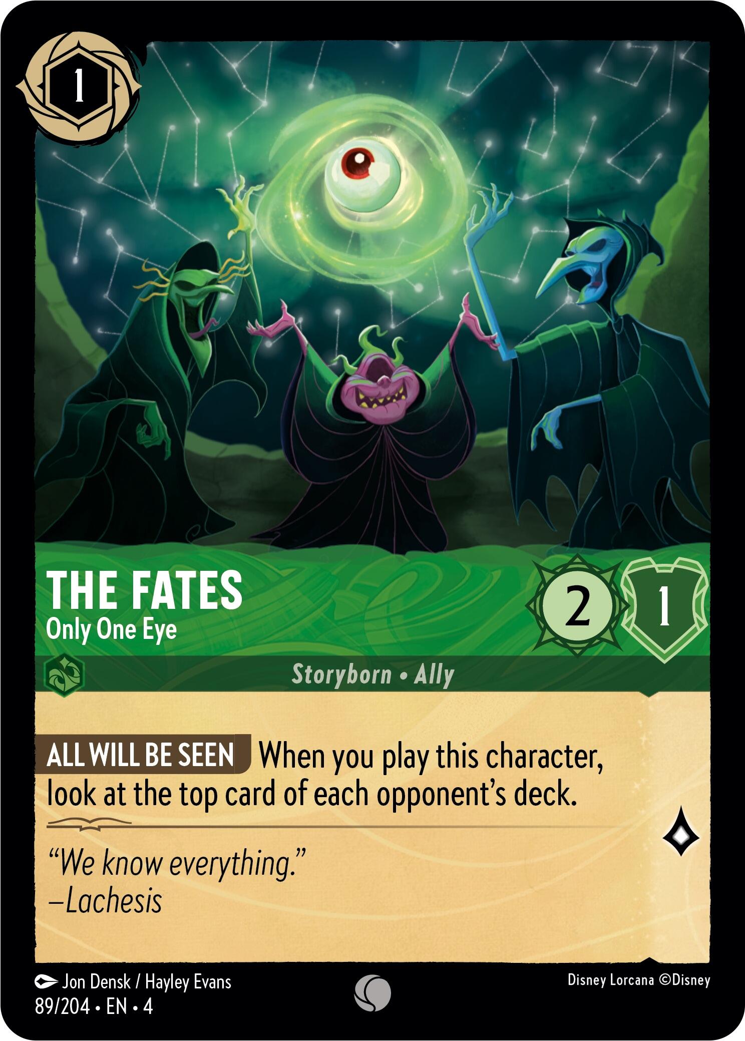 Image of The Fates - Only One Eye (89/204) [Ursula's Return]