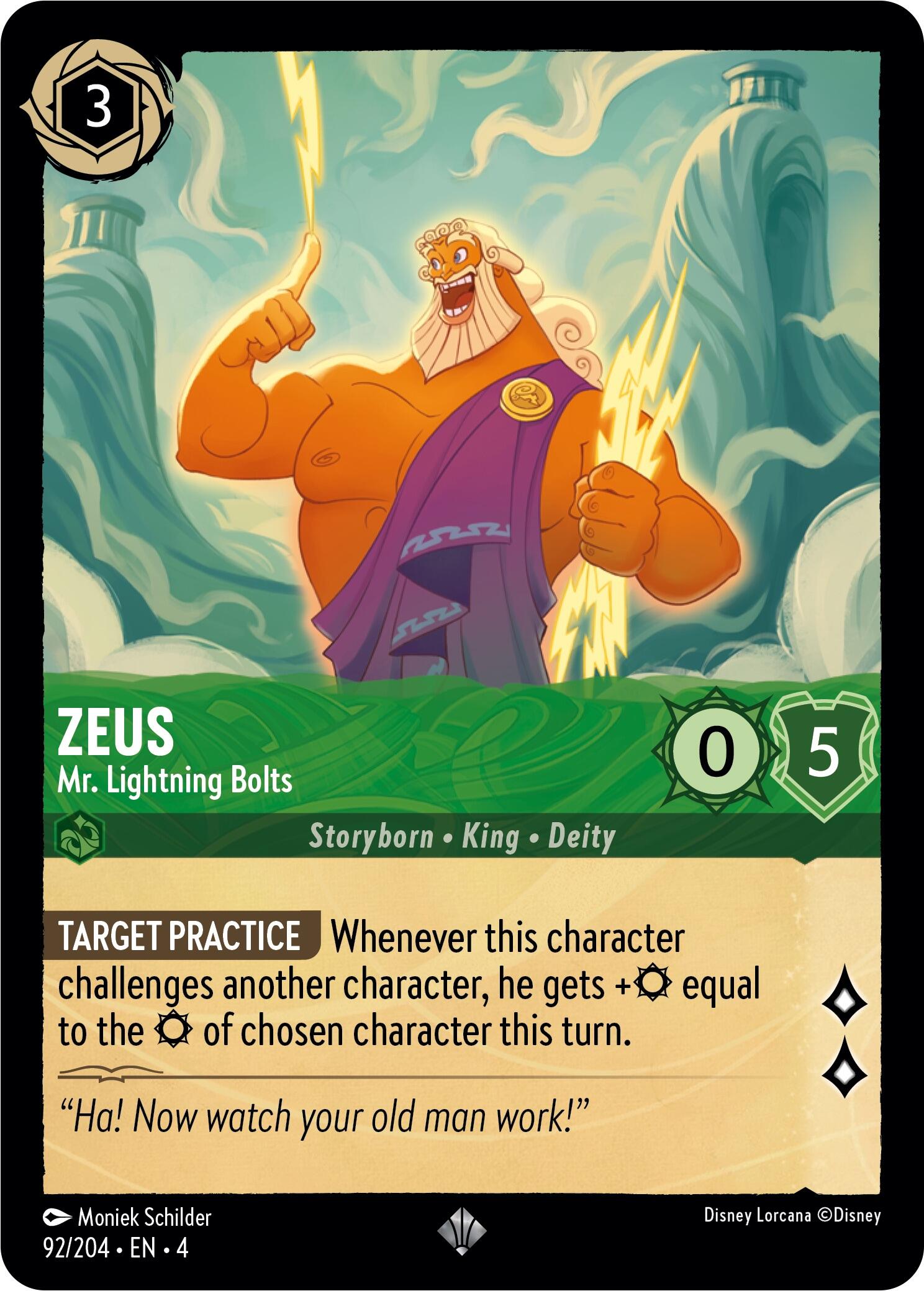 Image of Zeus - Mr. Lightning Bolts (92/204) [Ursula's Return]