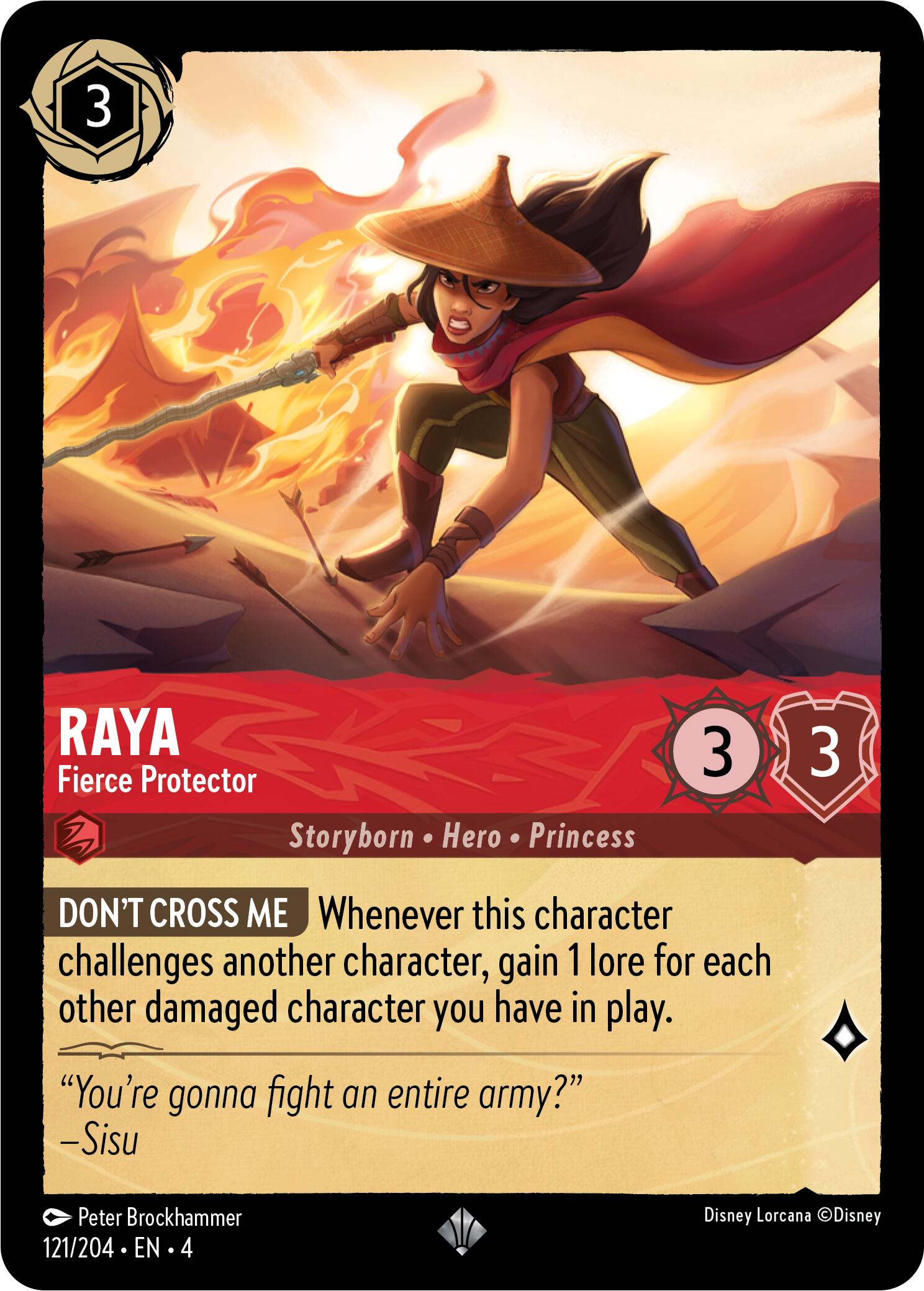 Image of Raya - Fierce Protector (121/204) [Ursula's Return]