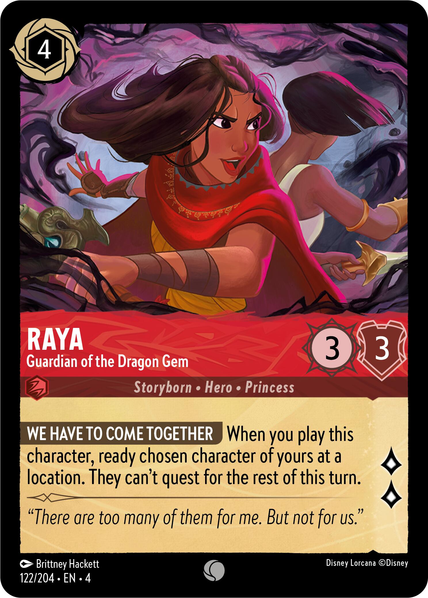 Image of Raya - Guardian of the Dragon Gem (122/204) [Ursula's Return]