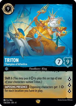 Image of Triton - Champion of Atlantica (158/204) [Ursula's Return]