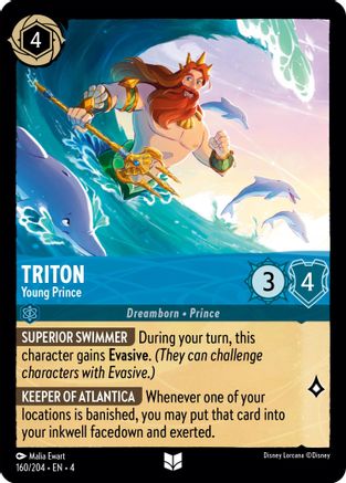 Image of Triton - Young Prince (160/204) [Ursula's Return]