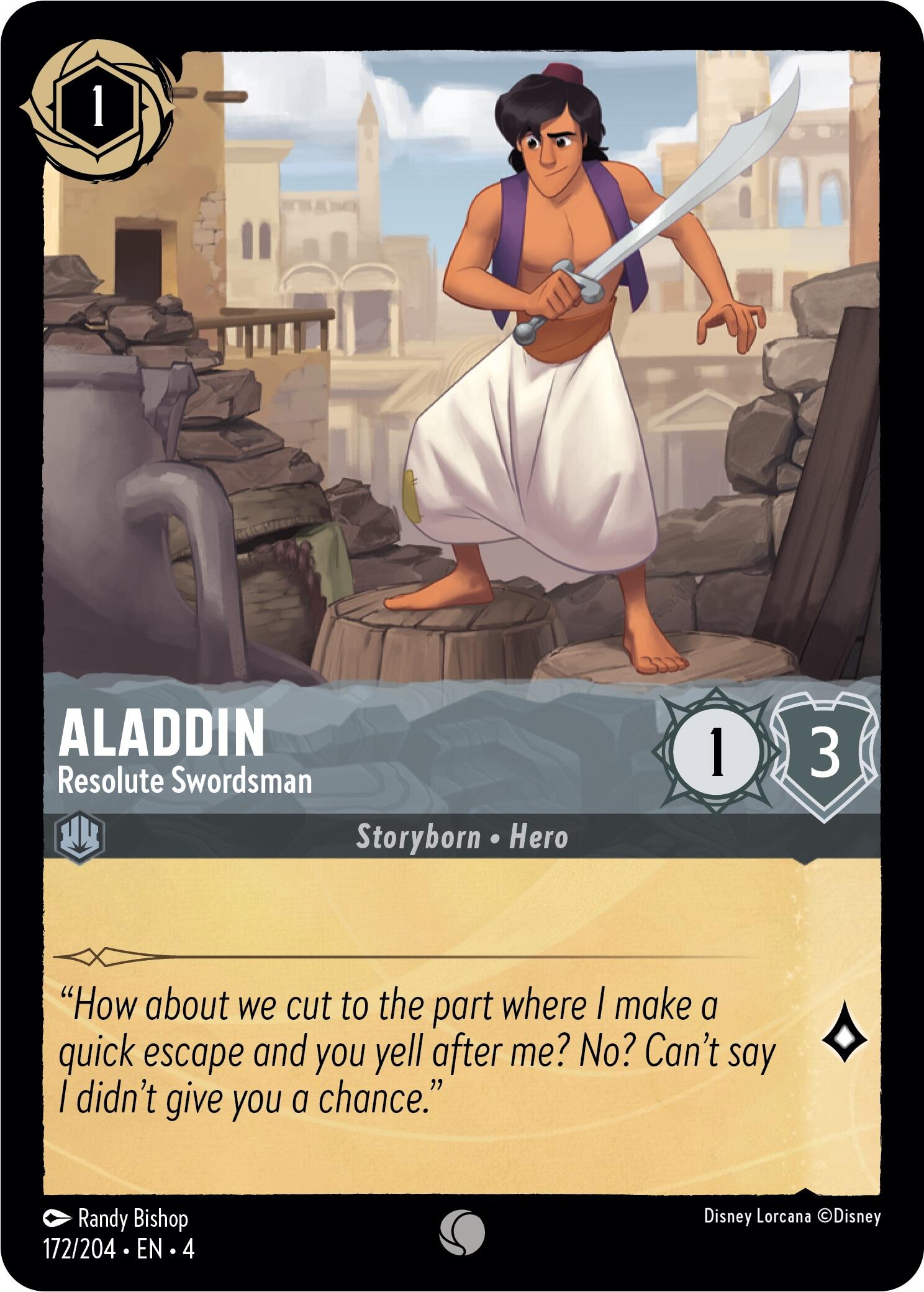 Image of Aladdin - Resolute Swordsman (172/204) [Ursula's Return]