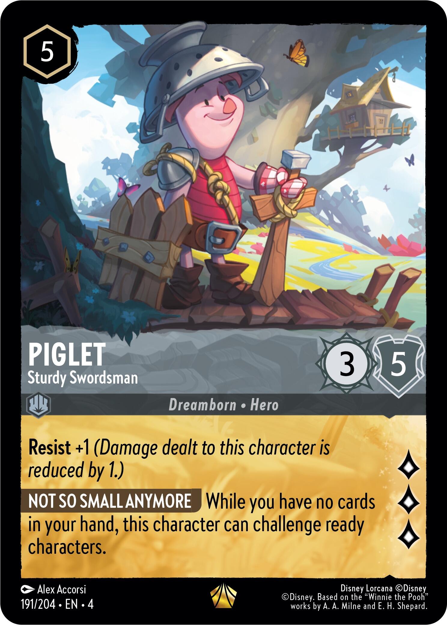 Image of Piglet - Sturdy Swordsman (191/204) [Ursula's Return]
