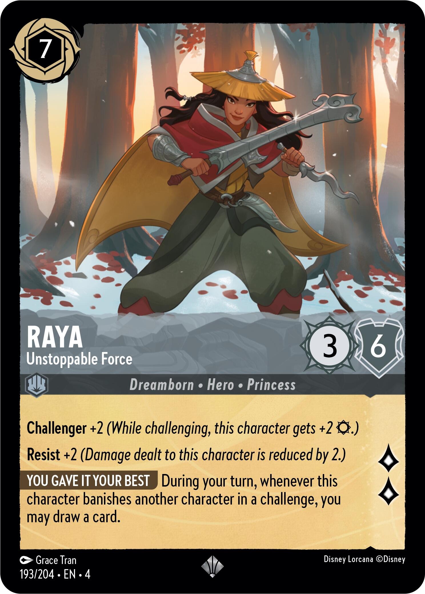 Image of Raya - Unstoppable Force (193/204) [Ursula's Return]