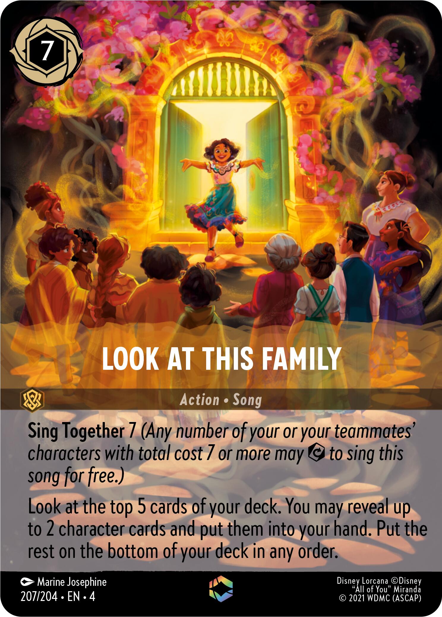 Image of Look at This Family (Enchanted) (207/204) [Ursula's Return]