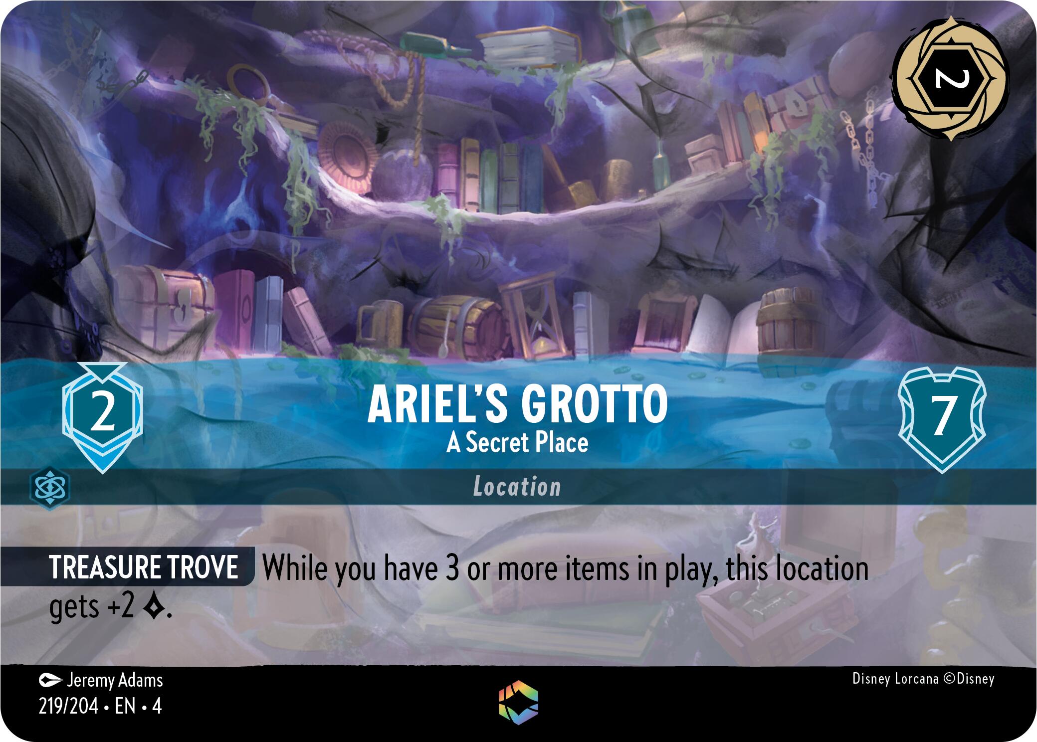 Image of Ariel's Grotto - A Secret Place (Enchanted) (219/204) [Ursula's Return]