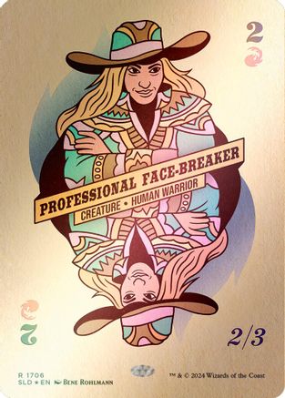 Image of Professional Face-Breaker (Rainbow Foil) [Secret Lair Drop Series]