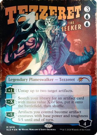 Image of Tezzeret the Seeker (1619) (Rainbow Foil) [Secret Lair Drop Series]