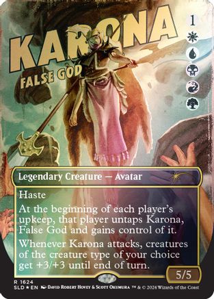 Image of Karona, False God (Rainbow Foil) [Secret Lair Drop Series]
