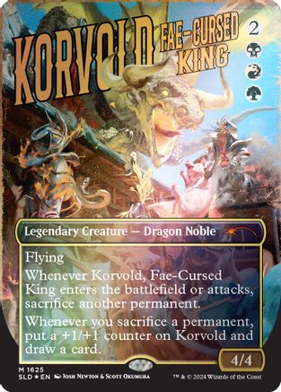 Image of Korvold, Fae-Cursed King (Rainbow Foil) [Secret Lair Drop Series]