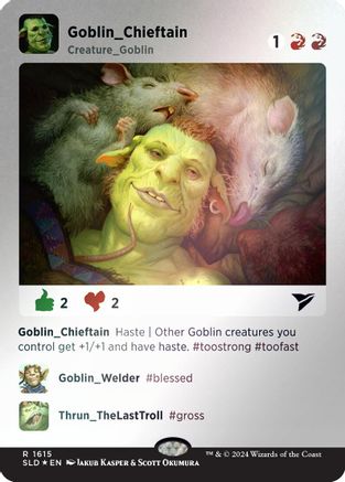 Image of Goblin Chieftain (Rainbow Foil) [Secret Lair Drop Series]