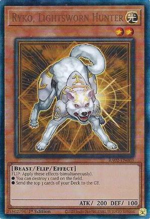 Image of Ryko, Lightsworn Hunter (PUR) [RA02-EN003] Prismatic Ultimate Rare