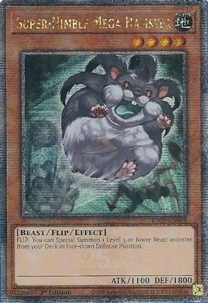 Image of Super-Nimble Mega Hamster (Quarter Century Secret Rare) [RA02-EN004] Quarter Century Secret Rare