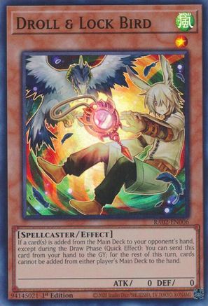 Image of Droll & Lock Bird (Alternate Art) [RA02-EN006] Super Rare