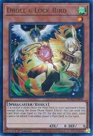 Image of Droll & Lock Bird (Alternate Art) (UR) [RA02-EN006] Ultra Rare