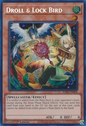 Image of Droll & Lock Bird (Alternate Art) (Secret Rare) [RA02-EN006] Secret Rare